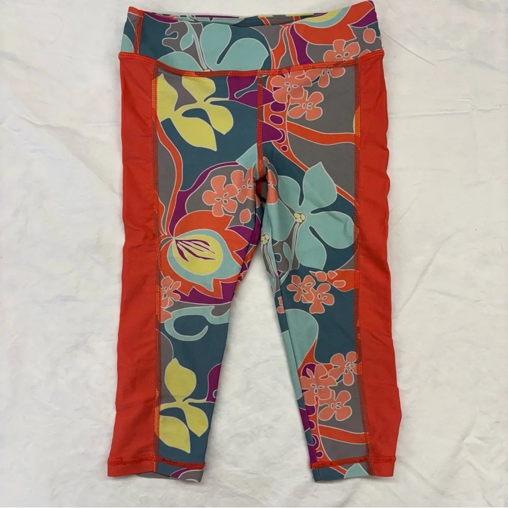 Tea Collection Size 5 Girls Activewear Tank Top and Cropped Leggings Set HTF‎